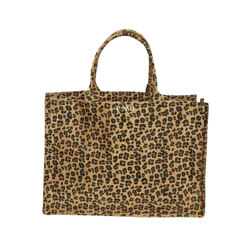 Cheetah Faux Textured Case Tote