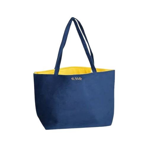 Ditone Total Tote in Navy & Marigold