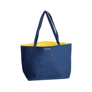 Ditone Total Tote 20 Inches in Navy X Marigold