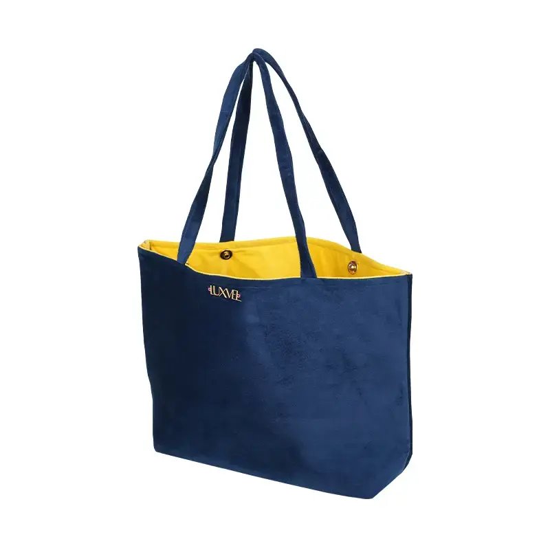 Ditone Total Tote 20 Inches in Navy X Marigold