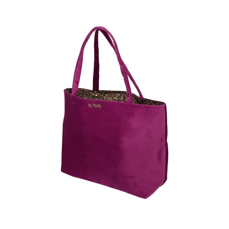 Ditone Total Tote in Magenta with Cheetah Print