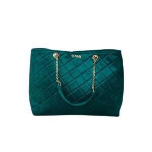 Quilted Total Tote in Teal